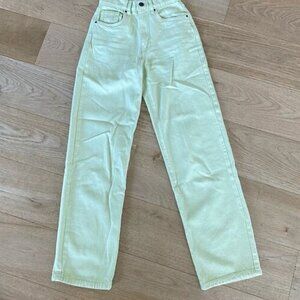 Loose Straight Jean in Green
